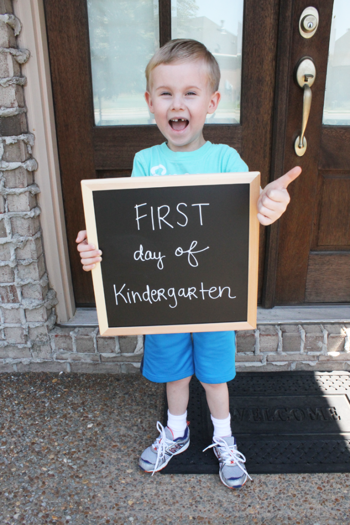 First Day of School - One Happy Mama